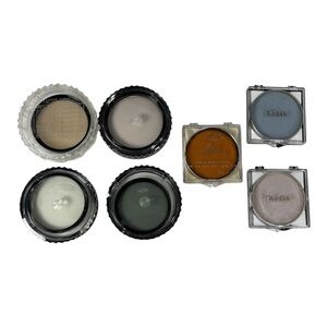 7 Vintage Kodak Ednalite Hoya Mixed Lot Camera Lens Filters 55mm 52mm 49mm